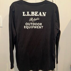 L.L. Bean Black Long Sleeve Tee